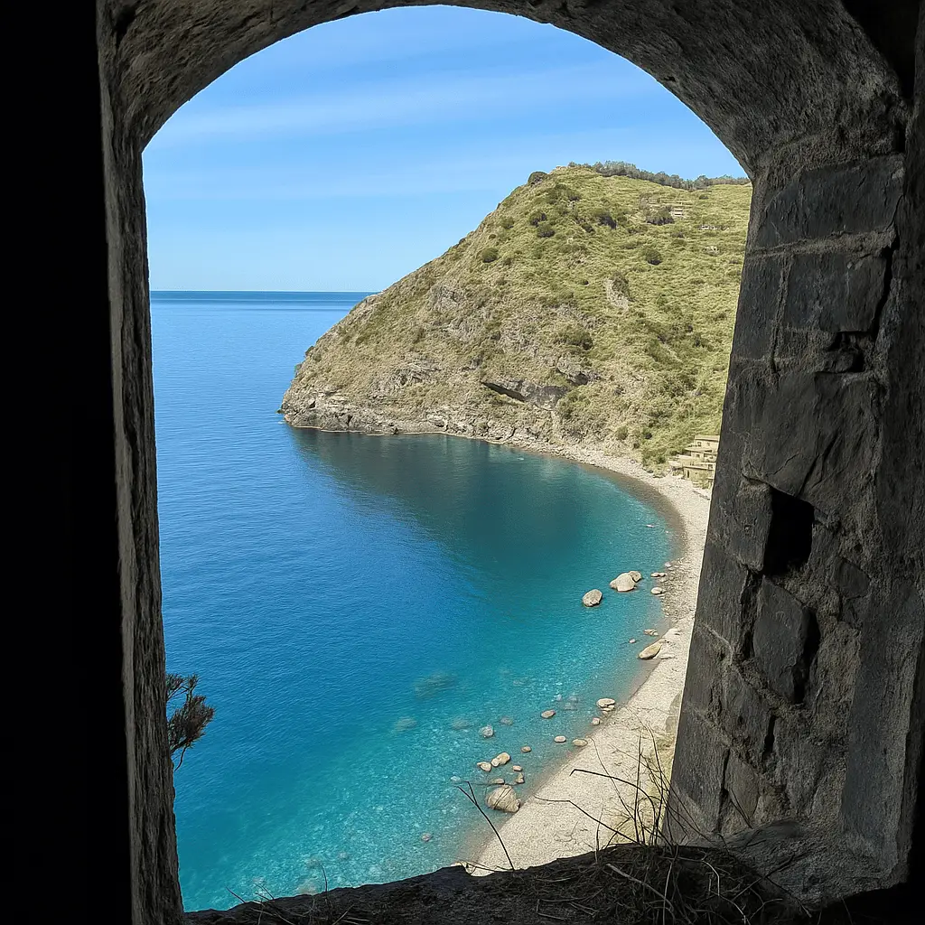 scorcio della spiaggia di capo barbi Cannitello Villa San Giovanni (RC)